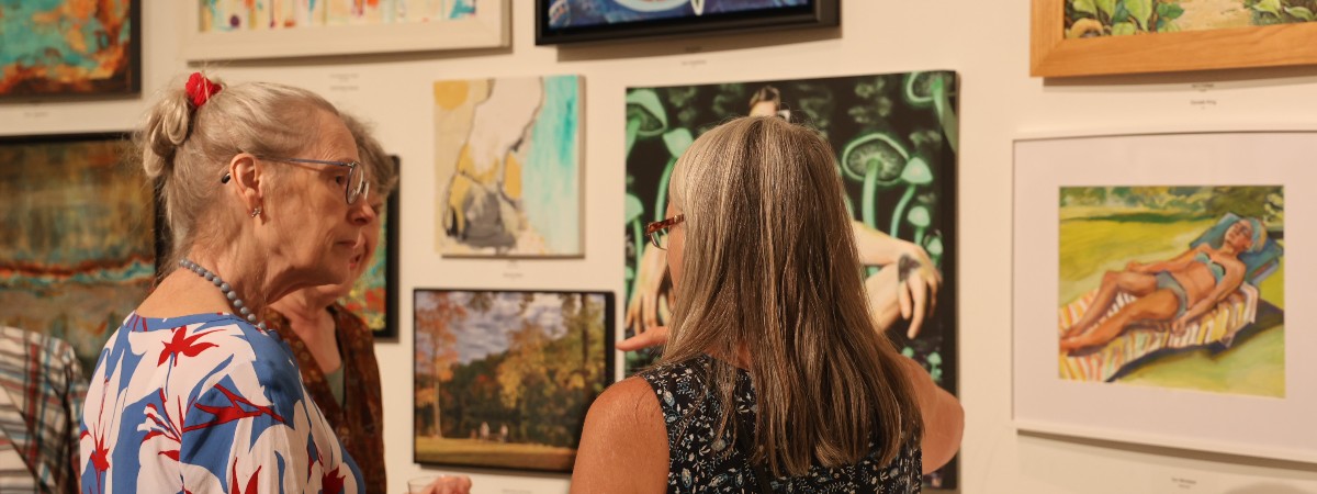 Visitors in The Hyde Collection