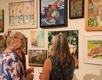 Visitors in The Hyde Collection