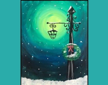 Winter Light Paint & Sip Event