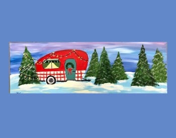 Cozy Camping Paint & Sip Event