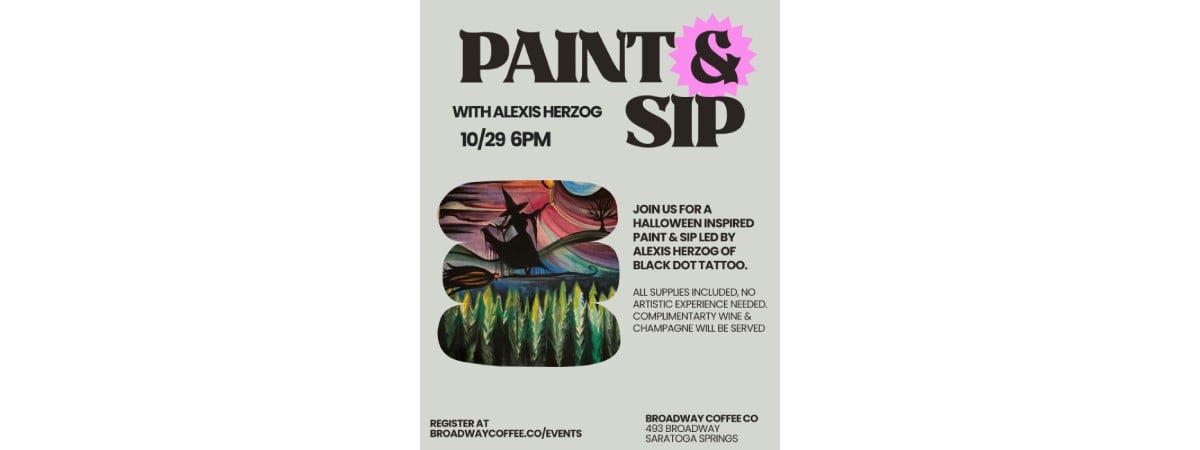 paint sip poster