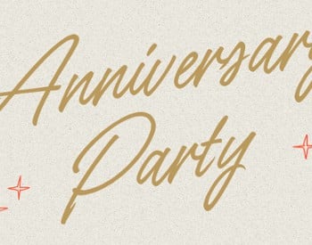 Anniversary party poster