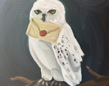 Paint and Popcorn -Harry Potter Hedwig