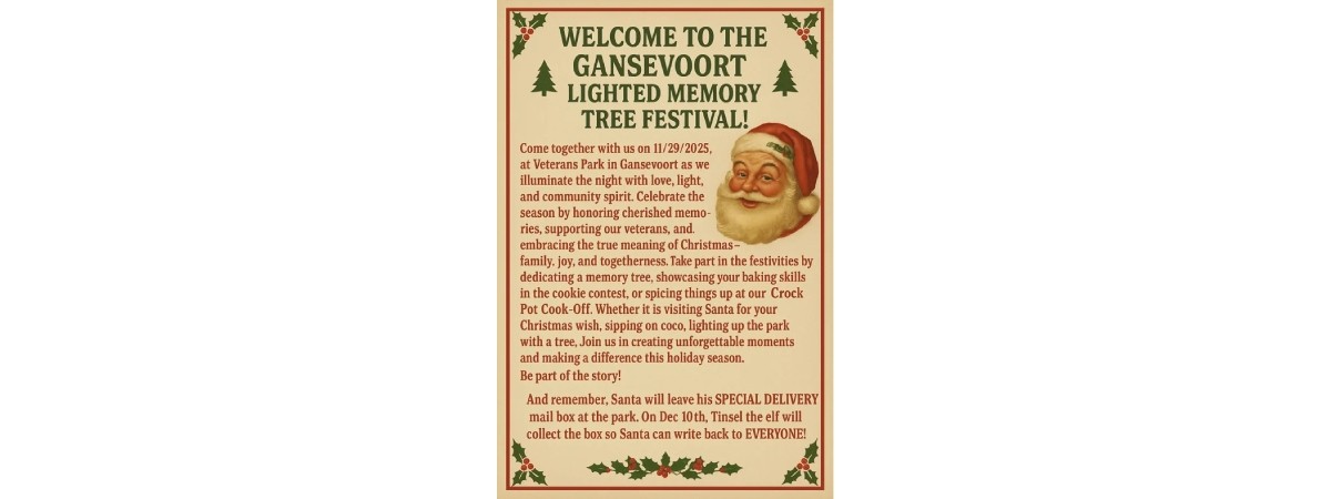 tree lighting poster