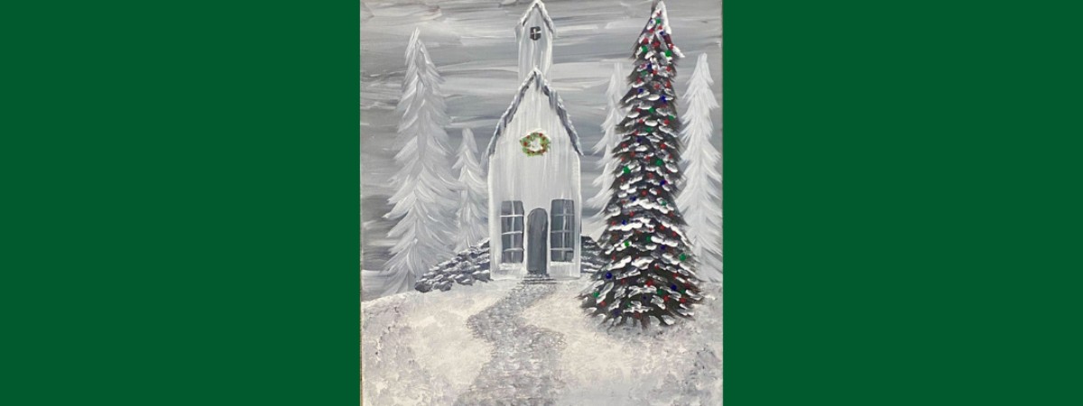 Christmas Chapel Paint & Sip Event