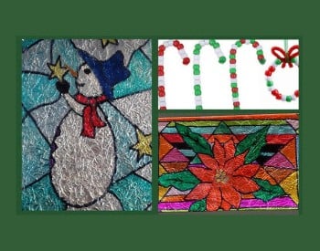 Art Workshops for Kids: Holiday Stained Glass & Beaded Ornaments!