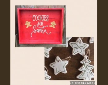 Art Workshops for Kids: Santa Cookie Tray & Salt Dough Ornaments!