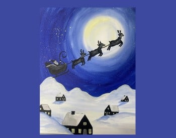 Here Comes Santa Paint & Sip Event