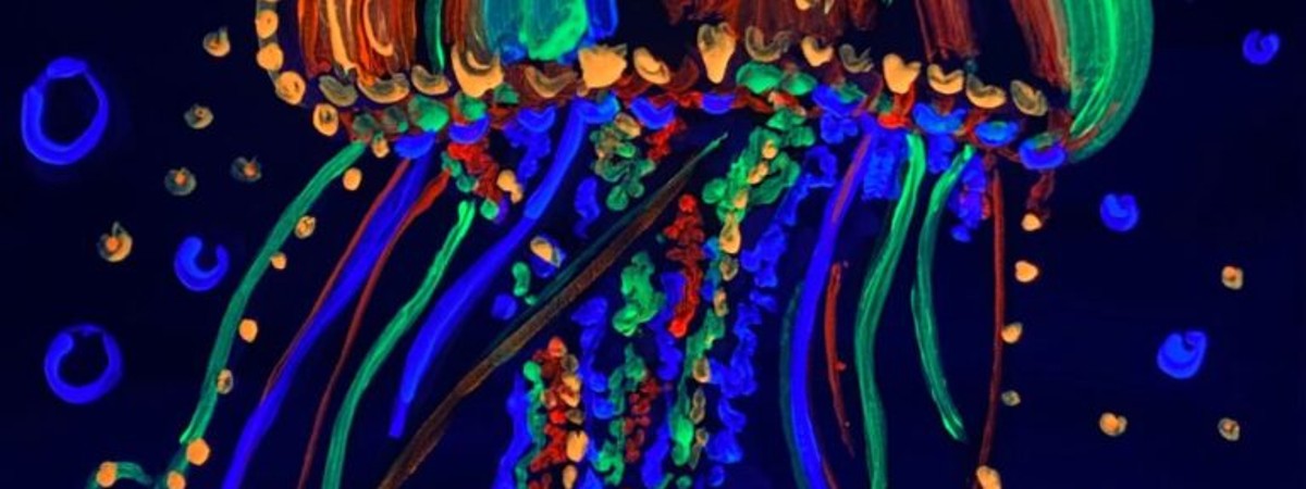 Blacklight Jellyfish