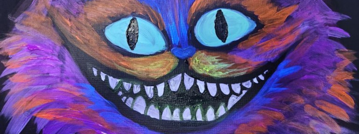 Blacklight Cheshire Cat