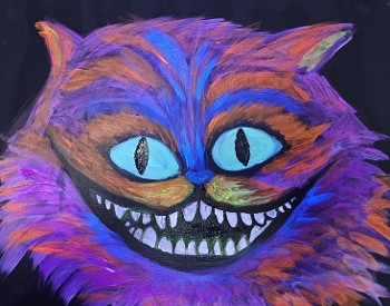 Blacklight Cheshire Cat
