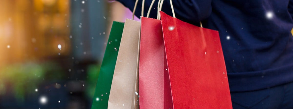 holiday shopping bags