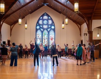 Community participants at a Jacob's Pillow workshop