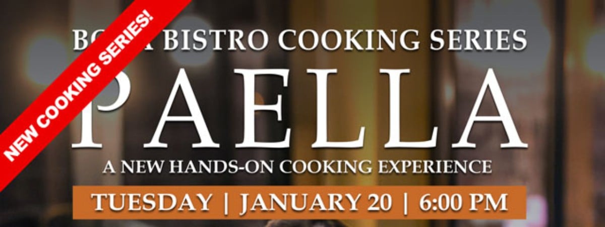 Hands-On Paella Cooking Class - January 20th
