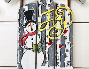 Wood Sled! Pre-drawn Lines to assist!