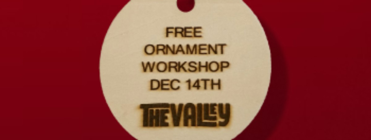 Laser Etched Ornament Made at The Valley