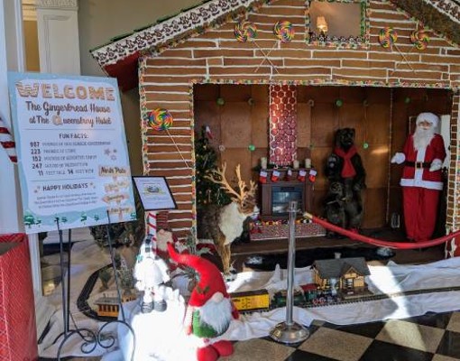 giant gingerbread house
