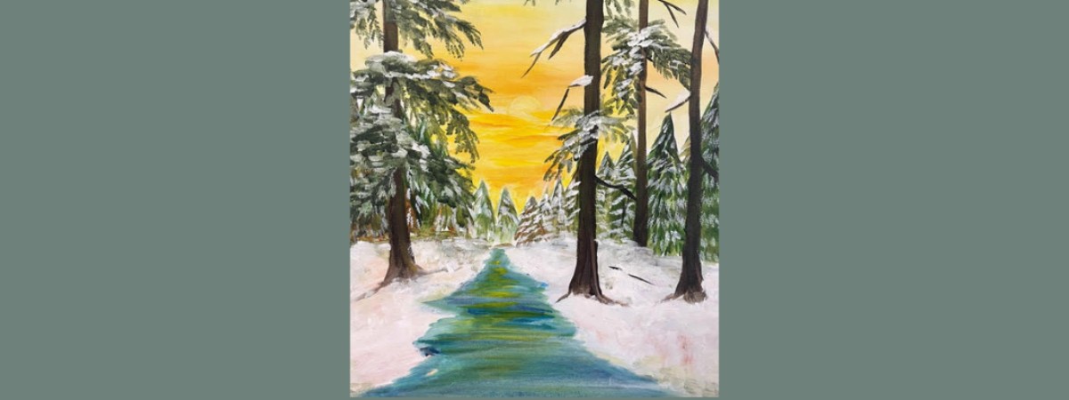 Snowy Sunset Paint & Sip Event