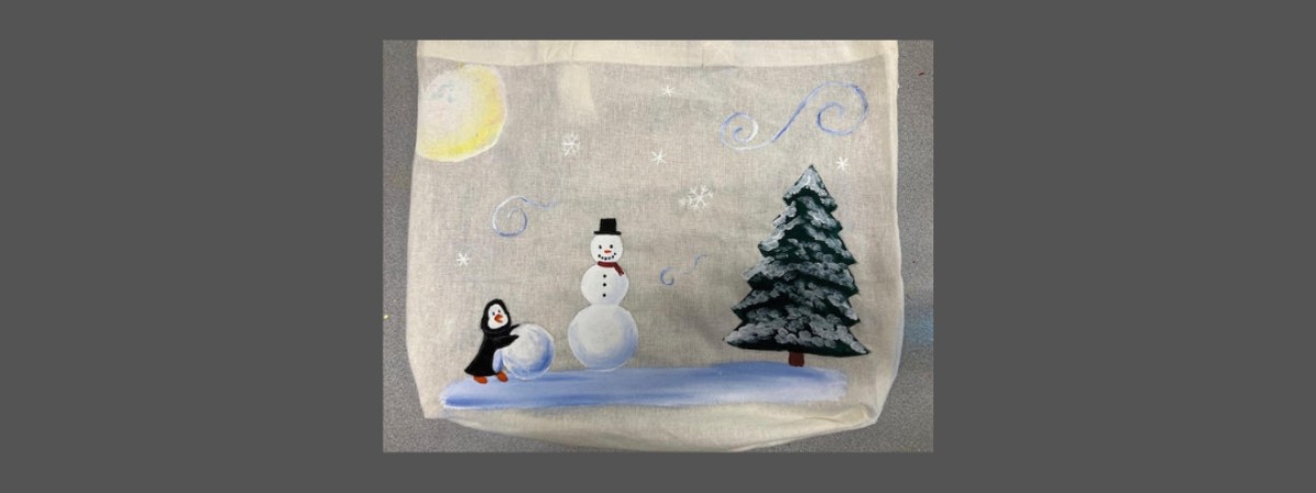 Winter Canvas Tote Bag Paint & Sip Event!