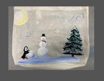 Winter Canvas Tote Bag Paint & Sip Event!