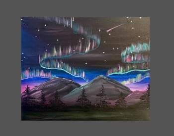 Aurora Borealis Paint & Sip Event
