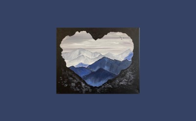 Heart in the Mountains Paint & Sip Event