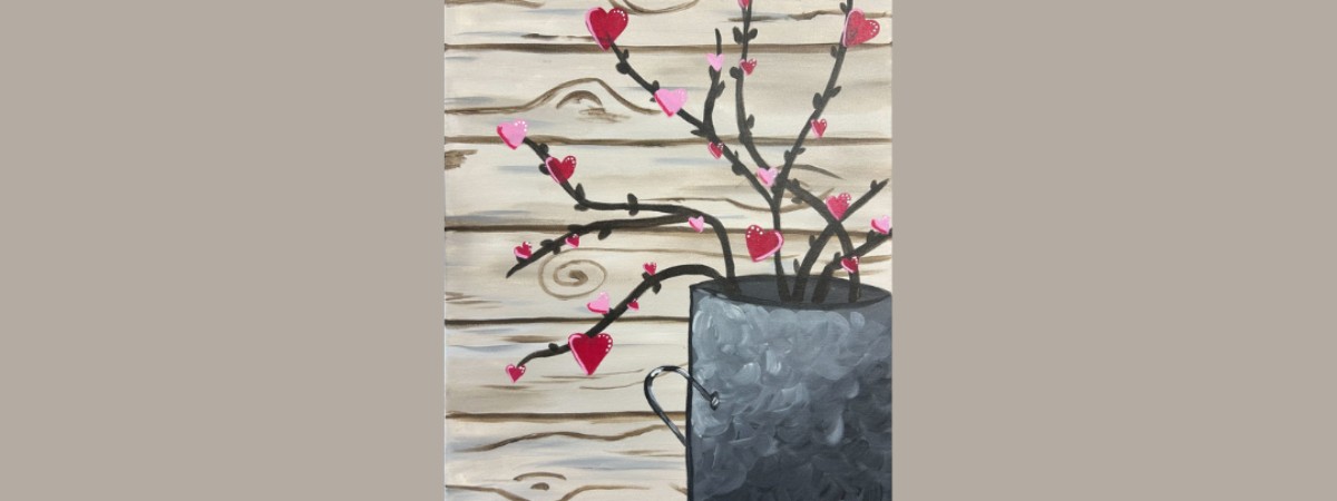 Buckets of Love Paint & Sip Event