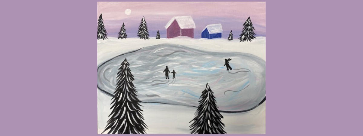 Family Skate Paint & Sip Event