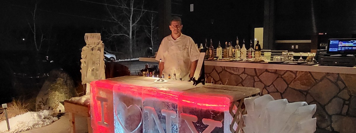 Chef Paul Dimm at Scarlet Knife Ice Bar