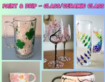 Sunday Crafternoon, Glass Ceramic Painting