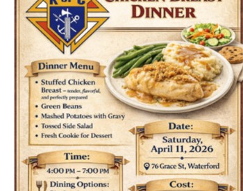 Stuffed Chicken Dinner/Waterford K of C