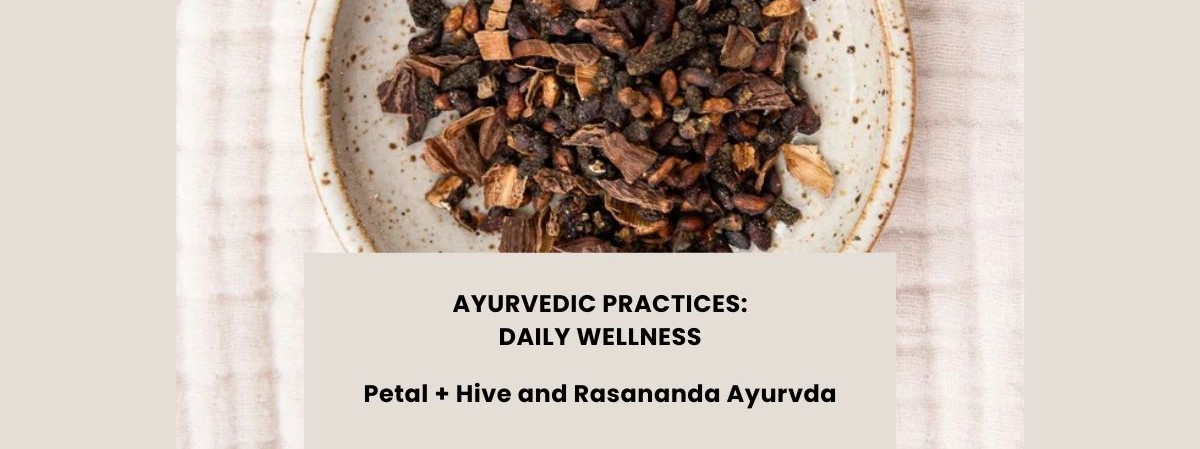 Photo of herbal tea on a ceramic dish