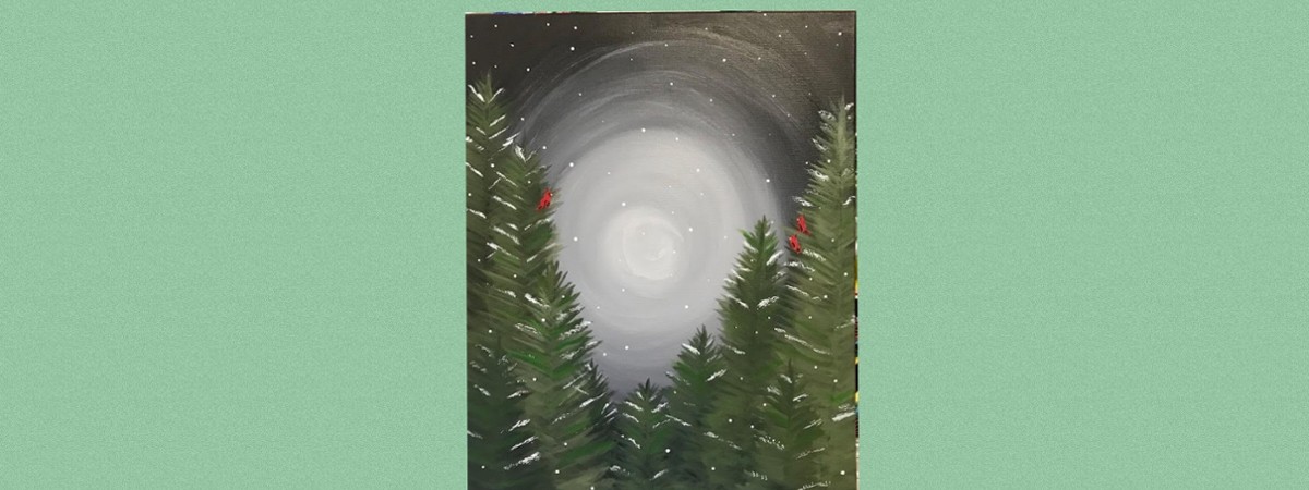 among the evergreens