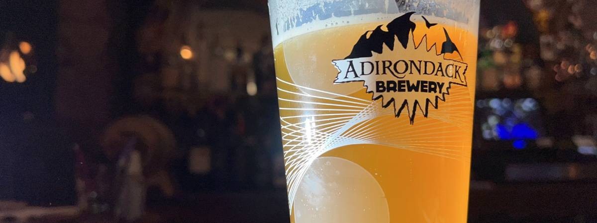 adirondack brewery beer glass