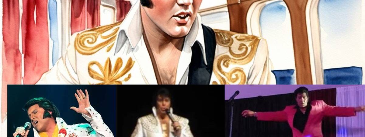 elvis tribute artist collage