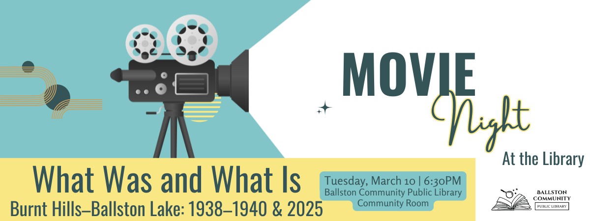 film projector image, date and location of event