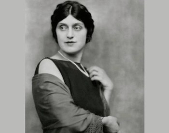 black and white image of woman