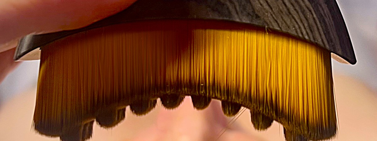 Close-up of a lymphatic brush