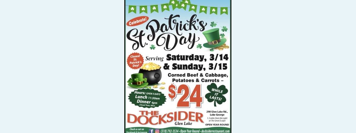docksider st patrick's day poster