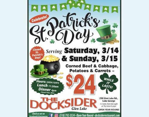 docksider st patrick's day poster