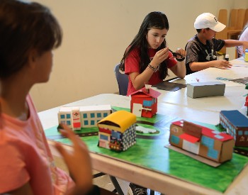 Creating artwork at The Hyde Collection