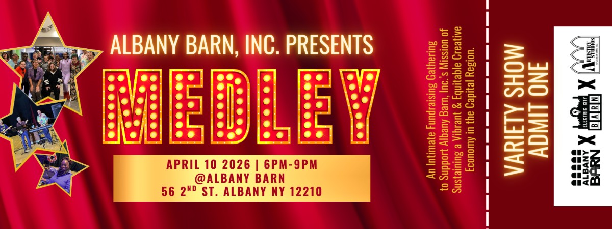 MEDLEY is a spring fundraiser held on April 10, 2026 at Albany Barn