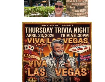 4-23-26 6:30pm VIVA Las Vegas TRIVIA to Benefit Montgomery County Habitat for Humanity w/ Special Guest Ed Conway at Second Act Spirits, Amsterdam, NY
