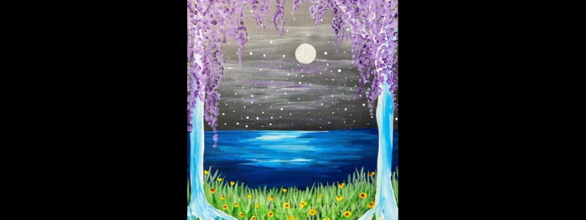 Flowering Lake Paint & Sip Event
