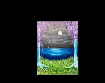 Flowering Lake Paint & Sip Event