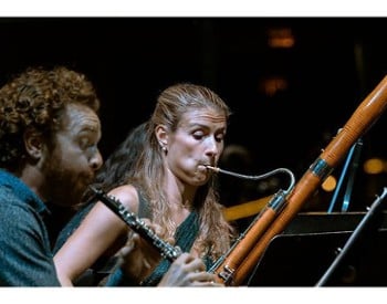 musicians on stage