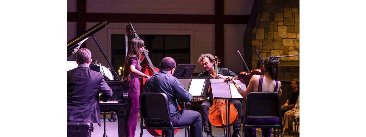 musicians on stage