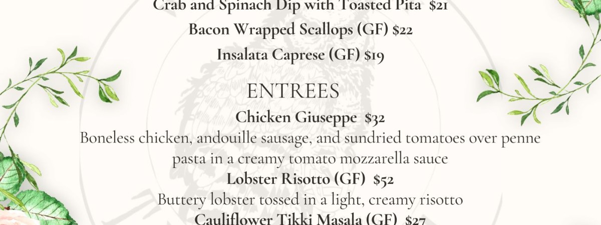 Dinner Menu