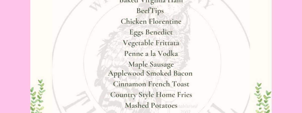 Brunch Buffet Menu