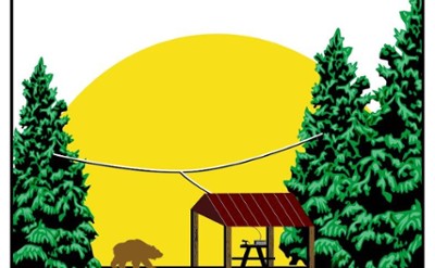 Radio Club logo showing a bear
